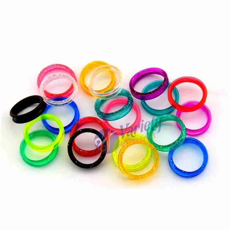Universal Silicone Scissor Rings - Assorted Colors & Sizes (Value Pack)